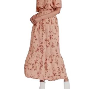 Knox Rose peasant maxi dress pale coral size XXL